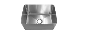 Hand fabricated stainless sink 76L.