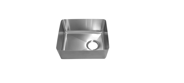 Hand fabricated stainless sink 23L.