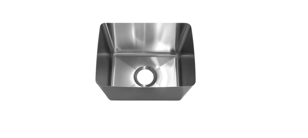 Hand fabricated stainless sink 32L.