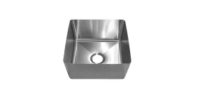 Hand fabricated stainless sink 46L.