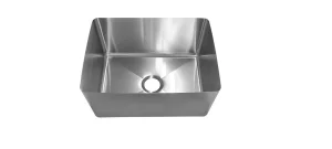 Hand fabricated stainless sink 76L.