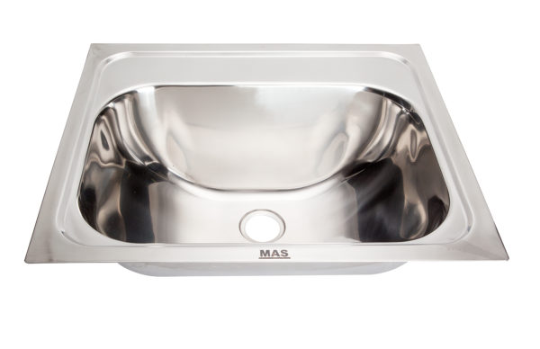 Inset hand basin stainless steel 13 litre capacity