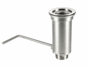 stainless steel sink waste with butterfly shut off valve