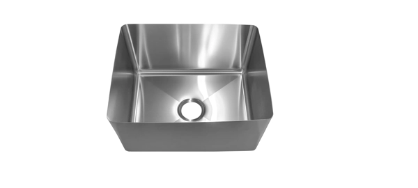 Hand fabricated stainless sink 68.5L.