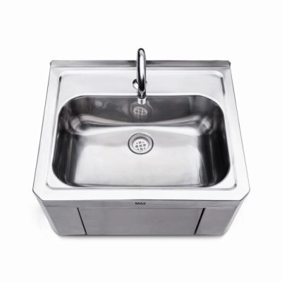 Hands free sink basin.