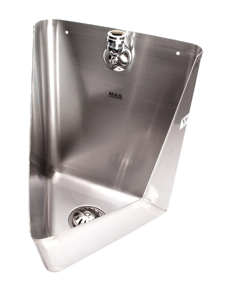 Single urinal stainless steel.