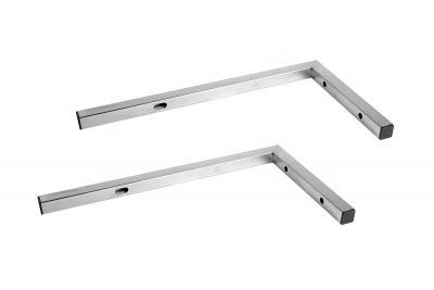Stainless steel wall brackets for hand wash basin.