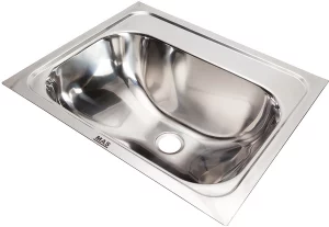 Stainless steel inset hand basin