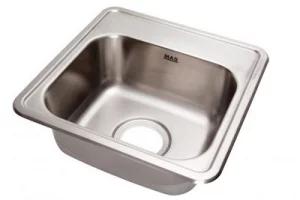 Inset stainless steel basin