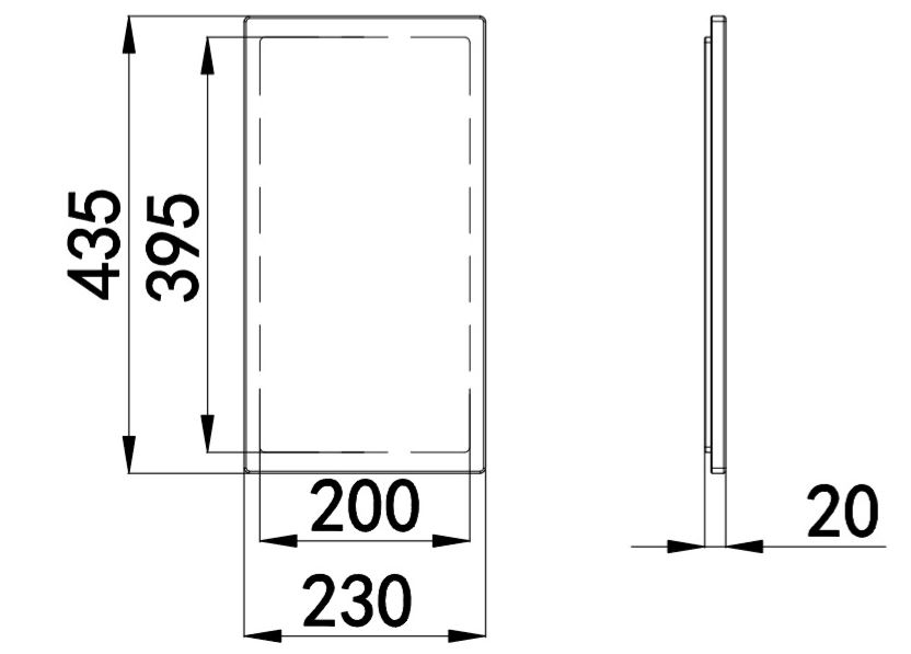 Cutting Boards Dimensions & Drawings