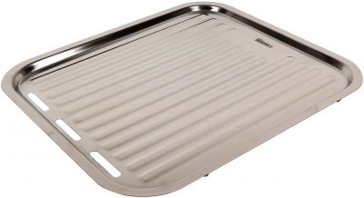 Stainless steel drainer tray.