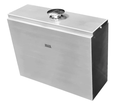 Disability compliant urinal cistern stainless steel.