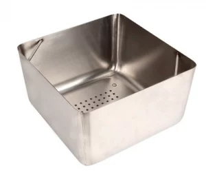 Ice well portable basket stainless large.