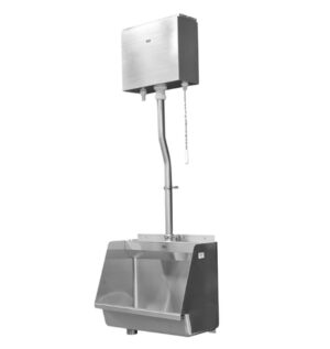 Urinal complete set up 600mm length.