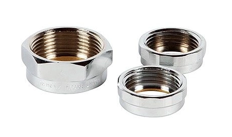 Urinal sparge nuts chrome plated.