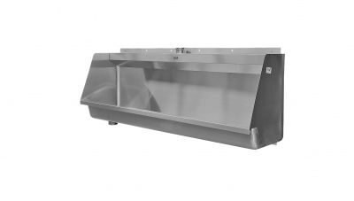 Wall hung urinal trough 1200mm length.