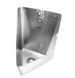 Urinal single urinette stainless steel.