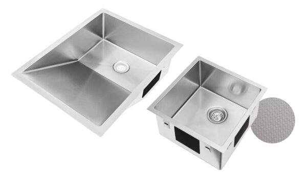 baby bath and matching sink set in stainless steel